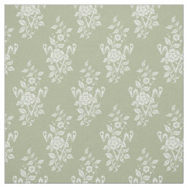 Tela Floral de 1889, verde primavera