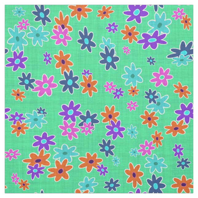 Tela floral de color patrón sin foco (Retal)