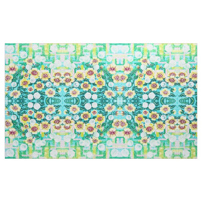 Tela Floral de Dibujo a Lápiz (Yarda)