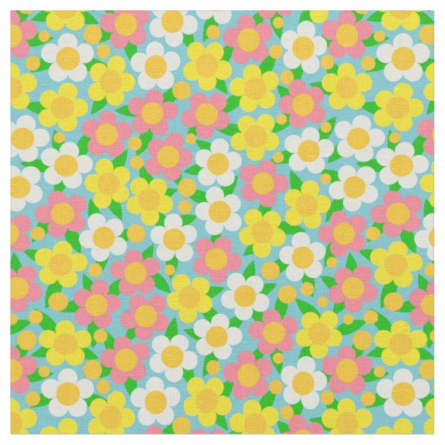 Tela floral de Ditsy (De cerca)