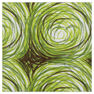 Tela Floral de remolino verde   Impresión textil de ama