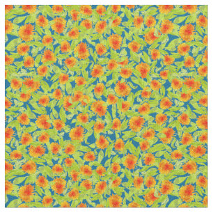 Tela floral del modelo anaranjado de encargo de la