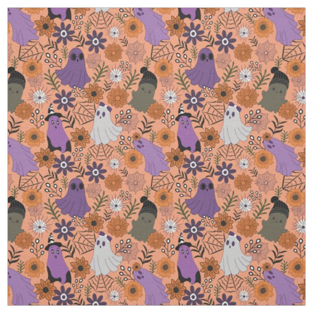 Tela Floral espeluznante (Retal)