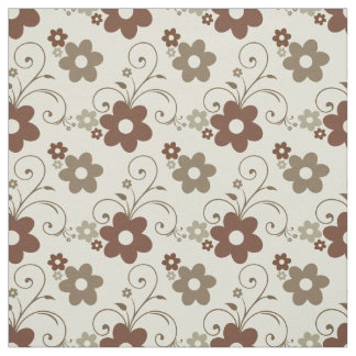 Tela Floral Fun Retro Beige