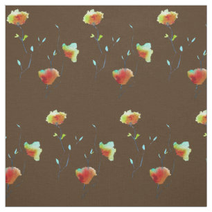 Tela Floral moderna Abstract arte flor acuarela