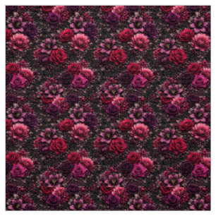 Tela Floral Oscuro