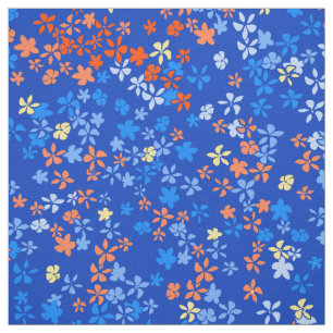 Tela Floral psicodélico del vintage del punto de la