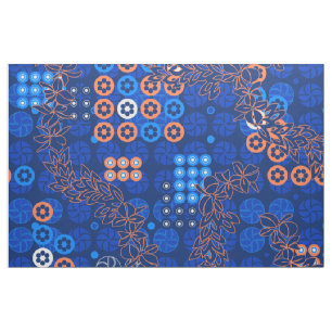 Tela Floral psicodélico retro de Golden Gate Park