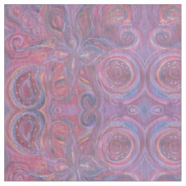 tela floral púrpura y rosada de Paisley