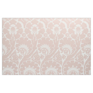 Tela Floral renacentista rosa y blanca