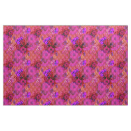 tela floral retra magenta