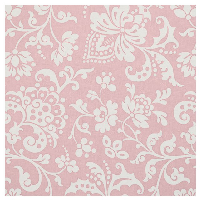 Tela Floral, rosa de los años 1860 (Retal)