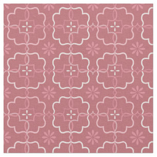 Tela Floral rosa   Patrón de bloque