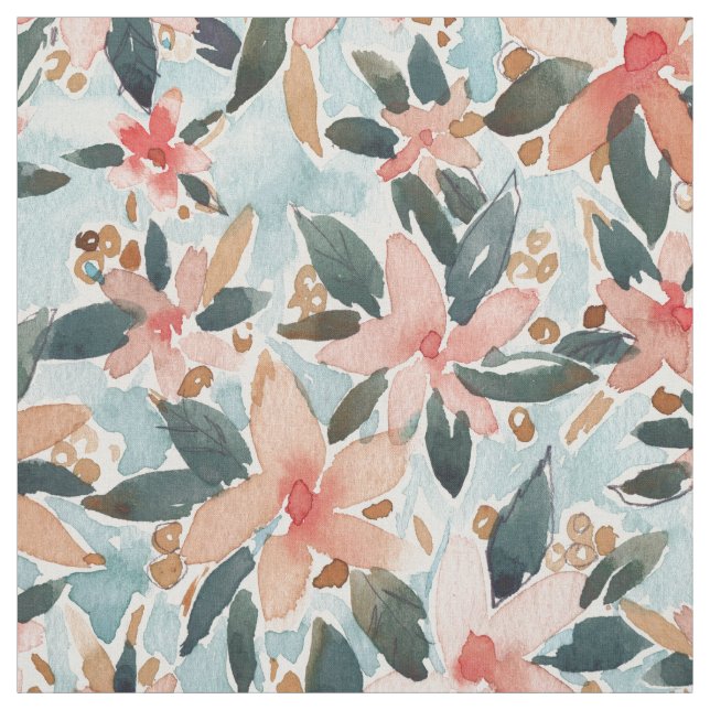 Tela Floral tropical de la DANZA de LAHAINA (Retal)