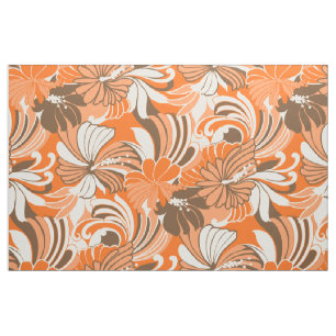 Tela Floral tropical hawaiano de la selva del hibisco