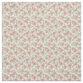 Tela Floral Utilitario Nostálgico Rosa Polvoriento y Sa