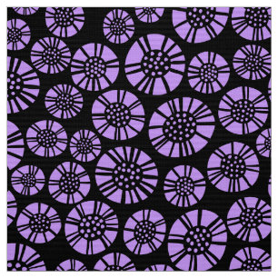 Tela Flores abstractas 031023 - Púrpura de Pascua en ne