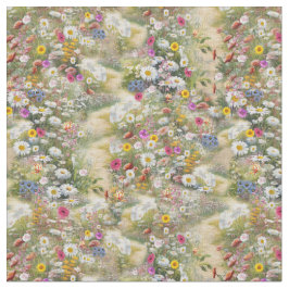 Tela Flores al lado de un camino