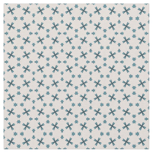 Tela Flores Azules Pequeñas (De cerca)