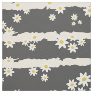 Tela Flores blancas alegres