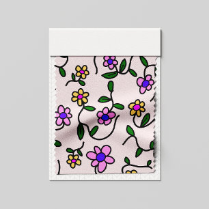 Tela Flores Coloridas, Patrón Floral, Verdor, Boho