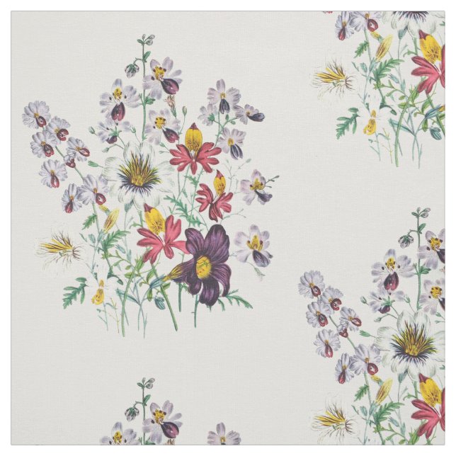 Tela Flores de araña y de terciopelo (Retal)