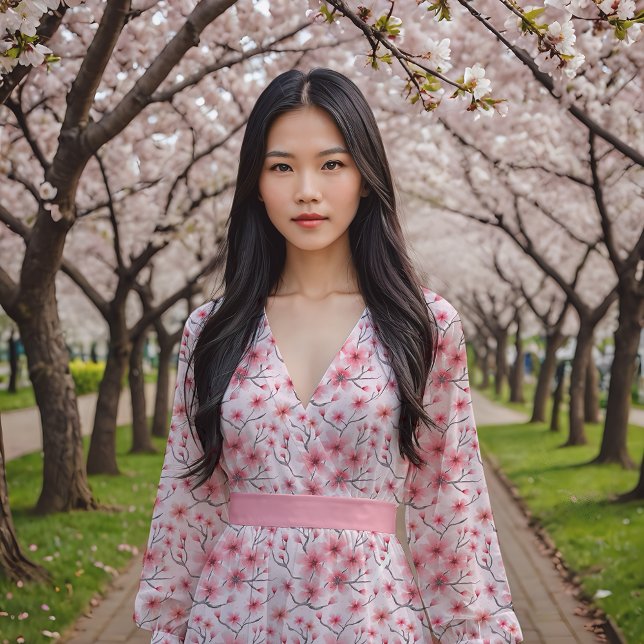 Tela Flores de cerezo en blanco (Subido por el creador)