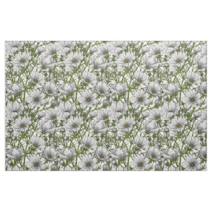 Tela Flores de cosmos blancos
