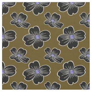 Tela Flores de dogwood oscuras