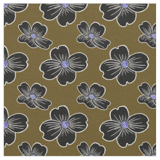 Tela Flores de dogwood oscuras
