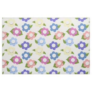 Tela Flores de Faux Faux Flowt Pastel Colors Cute
