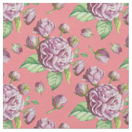 Tela Flores de jardín de camelias rosas