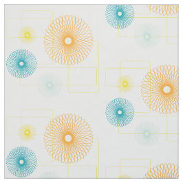 Tela flores de los años 50