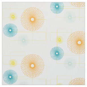 Tela flores de los años 50