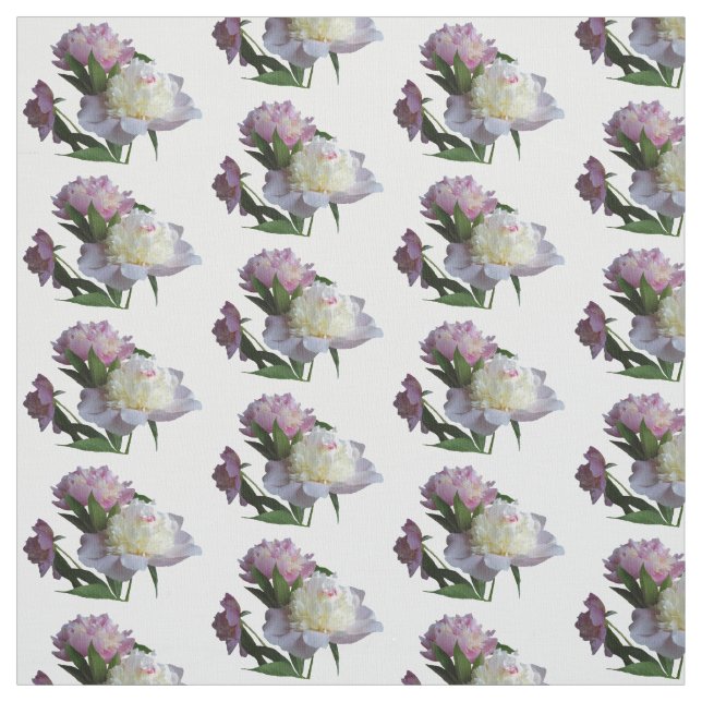 Tela Flores de Peonía Rosa Personalizado de fotografía  (Retal)