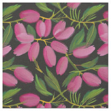 Flores de primavera sobre fondo negro