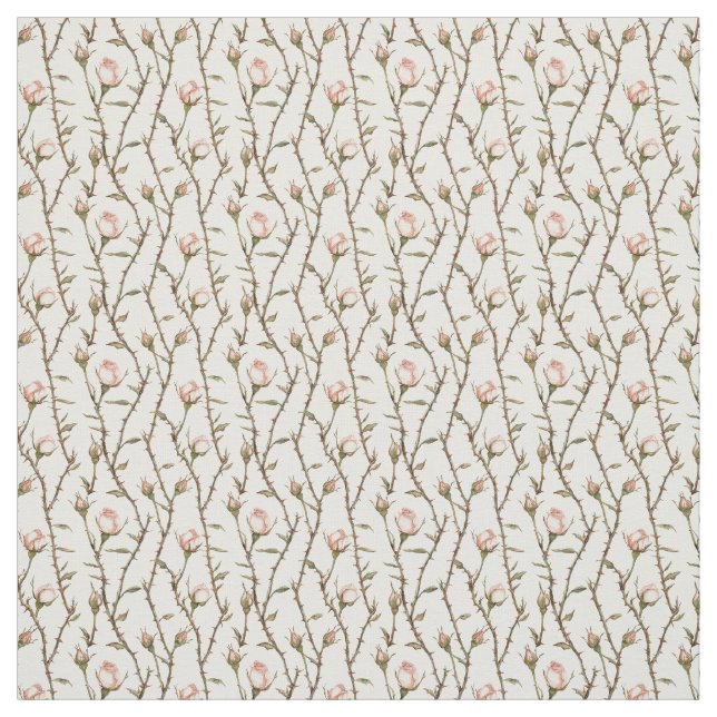 Tela Flores de rosa rosada románticas (Retal)