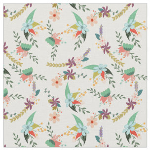 Tela Flores de tonos pasteles