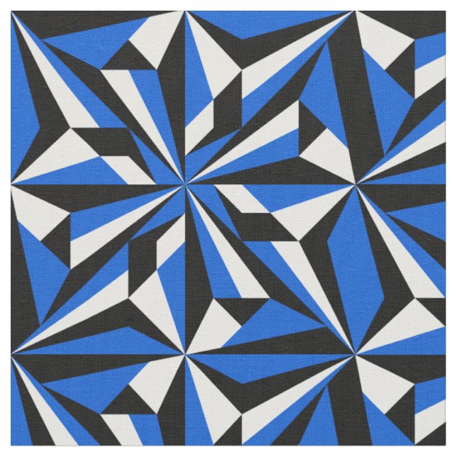 Tela Flores del desierto en azul (De cerca)