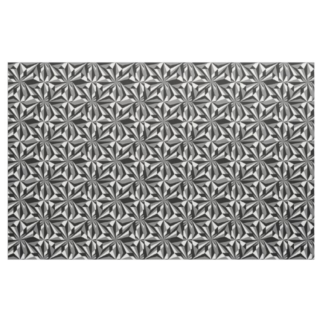 Tela Flores del desierto en gris ("Cuarto gordo" (fat quarter))