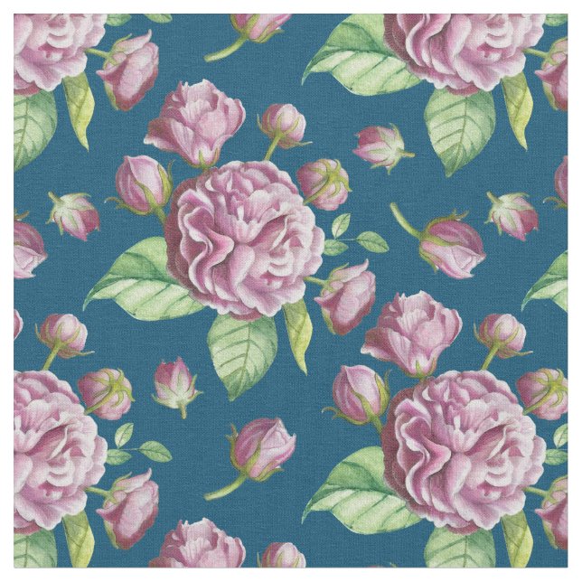 Tela Flores del jardín de camelias rosas (De cerca)