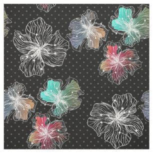 Tela Flores dibujadas sin rompecabezas abstractas como 