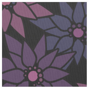 Tela Flores florales abstractas personalizado romántico