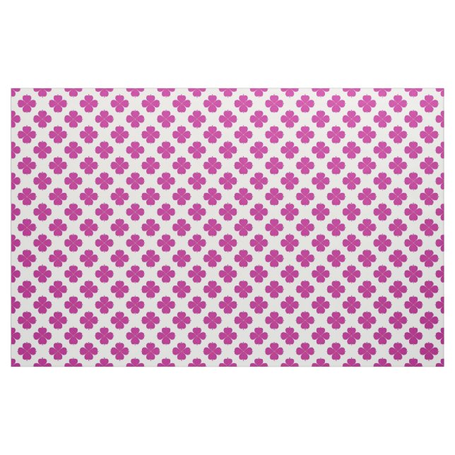 Tela Flores geométricas rosadas sobre un fondo claro ("Cuarto gordo" (fat quarter))