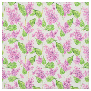 Tela Flores lilas de color agua rosa