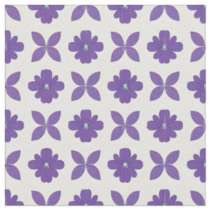Tela Flores Moradas con Fondo Claro