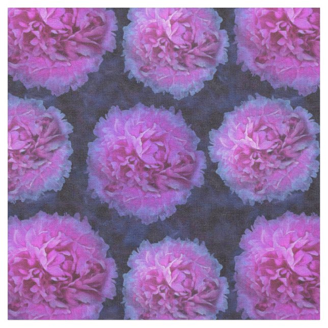 Tela Flores Peony Pink Lush (De cerca)