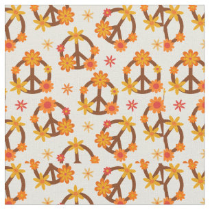 Tela Flores Retro Funky Groovy en Signos de Paz