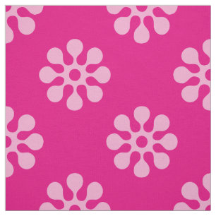 Tela Flores retro Patrón transparente blanco transparen