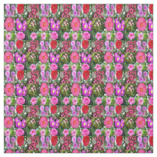 Tela Flores Rosa En Un Collage de fotos,